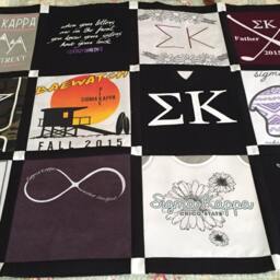 12 Shirt T-Shirt Memory Quilt Deposit Custom Keepsake Blanket - thumbnail 2