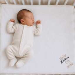 Personalised Baby Blanket New Embroidered Name Gift Shower - thumbnail 2