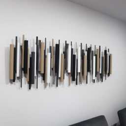 Neutral Tones Wall Art - Minimalist Wooden Decor - thumbnail 2