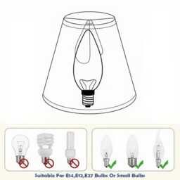 Decoupaged Gingham Clip-On Lampshades. Several Colours Available. Candle Shades. Chandalier - thumbnail 3