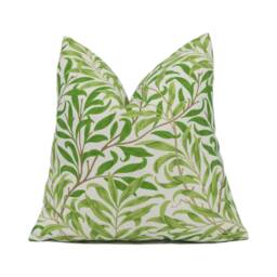 William Morris - Willow Boughs Leaf Green Simply Classic Spring English Cushion Cover Luxury Throw Pillow Handmade Home - thumbnail 1