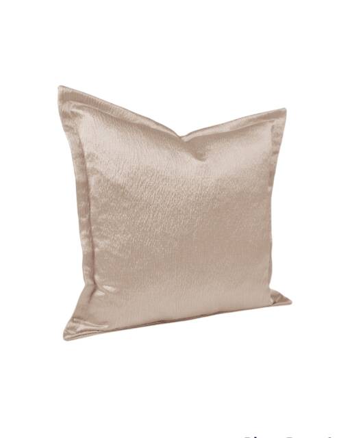 "Taupe Beige Cushion Covers- Flanged Antique Satin Textured - Quantity Discounts 16"", 18"", 22"", & 18"" X 12"", 20"" 14" - image 1