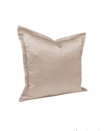"Taupe Beige Cushion Covers- Flanged Antique Satin Textured - Quantity Discounts 16"", 18"", 22"", & 18"" X 12"", 20"" 14" - thumbnail 1