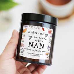 60Th 50Th Birthday Gift For Nan Granny Grandma With Custom Message - Special Wedding Mother's Day Personalized Candle Her - thumbnail 2