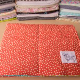 Baby Girl Quilt, Floral Quilt, Coral Nursery, Girl Bedding, Gift, Baby Shower Blue Shabby Chic Quilt - thumbnail 3
