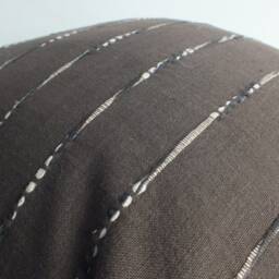 Brown White Stripes Chom Thong Handwoven Cotton Cushions Cover Throw Pillows Decorative Accent - thumbnail 4