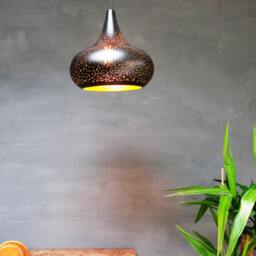 Moroccan Style Metal Pendant Light Farmhouse Industrial Shade - thumbnail 3