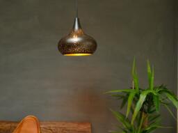 Moroccan Style Metal Pendant Light Farmhouse Industrial Shade - thumbnail 1