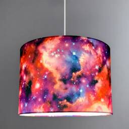 New High Quality Stunning Kid Room Deep Galaxy Space Stars Clouds in Multicoloured Sky Lamp Shade Pendant - thumbnail 4