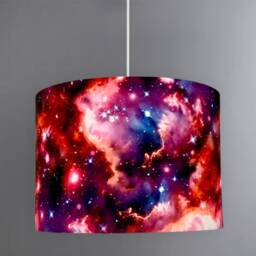 New High Quality Stunning Kid Room Deep Galaxy Space Stars Clouds in Multicoloured Sky Lamp Shade Pendant - thumbnail 3