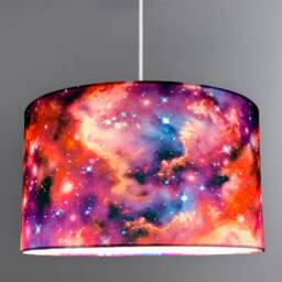 New High Quality Stunning Kid Room Deep Galaxy Space Stars Clouds in Multicoloured Sky Lamp Shade Pendant - thumbnail 2