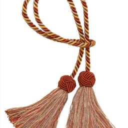 "D??copro Double Tassel Curtain & Drapery Tieback/Holdback, 3 1/2"", 20" - thumbnail 2