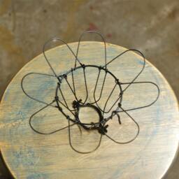 Black Wire Bulb Cage, Clamp On Lamp Guard, For Vintage Trouble Lights - Top Quality Supplies Your Handmade Lighting, Lamps, Pendants - thumbnail 3