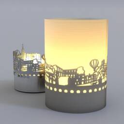 Durham Skyline Shadow Play - City Souvenir, Motif Candle - thumbnail 3