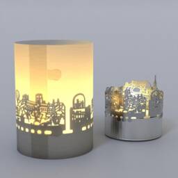 Durham Skyline Shadow Play - City Souvenir, Motif Candle - thumbnail 4