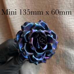 Handmade Colourful Titanium Rose, Metal Flower, Anniversary Gift - thumbnail 2