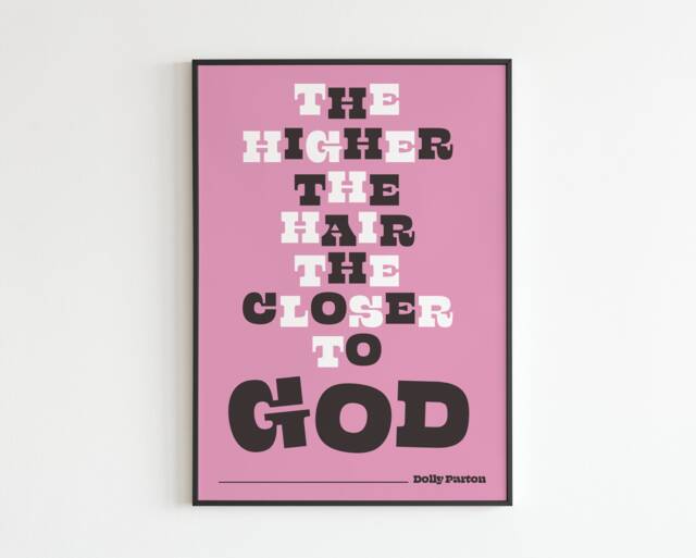 The Higher Hair Closer To God - Quote Lyrics Music A3 A4 A5 Wall Art Poster Print - image 1