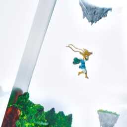 Tloz Resin Lamp, Diorama Totk Lamp, Epoxy Night Light, Ze.l.da Wood Valentine Gift, Gaming Decor - thumbnail 2