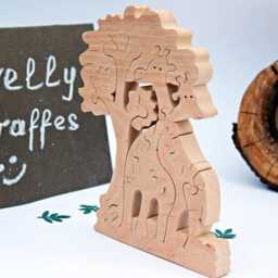 Wooden Animal Puzzle Handmade Wood Toys Kids Puzzle Animals Montessori Toys - thumbnail 3