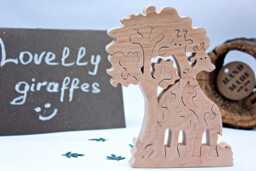 Wooden Animal Puzzle Handmade Wood Toys Kids Puzzle Animals Montessori Toys - thumbnail 1