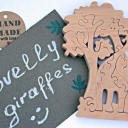 Wooden Animal Puzzle Handmade Wood Toys Kids Puzzle Animals Montessori Toys - thumbnail 2