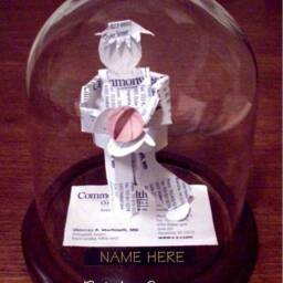 Basketball Player Business Card Sculpture Handmade Sports Gift - thumbnail 3
