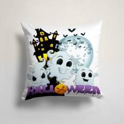 Spider With Witch Hat Throw Cushion Cover/Happy Halloween Case/Carved Pumpkin & Haunted House Decor/Halloween Party Decor - thumbnail 2