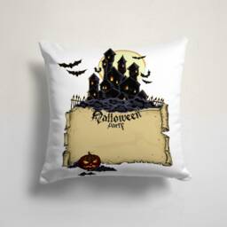 Spider With Witch Hat Throw Cushion Cover/Happy Halloween Case/Carved Pumpkin & Haunted House Decor/Halloween Party Decor - thumbnail 4