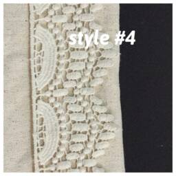 Lace Trimmed Cotton Linen Bedspread, Shabby Chic King Queen Bedding Summer Blanket Coverlets 120x120 - thumbnail 4