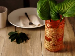 Henna Candle Lantern Bohemian Decor Mason Jar