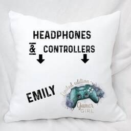 Personalised Pocket Gamers Cushion, Ideal Gift For Gaming Enthusiasts - thumbnail 3