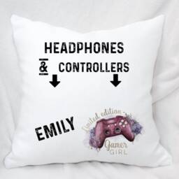 Personalised Pocket Gamers Cushion, Ideal Gift For Gaming Enthusiasts - thumbnail 4