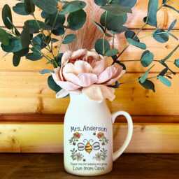 Personalised Teacher Thank You Gift, Bud Vase, Present, End Of Term For Helping Me Grow - thumbnail 2