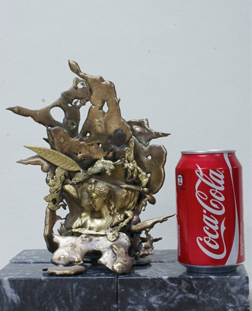 Ariadne 100% Solid Pure Fine Bronze Figurine Sculpture Modern Unique Artwork - image 1