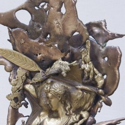 Ariadne 100% Solid Pure Fine Bronze Figurine Sculpture Modern Unique Artwork - thumbnail 4