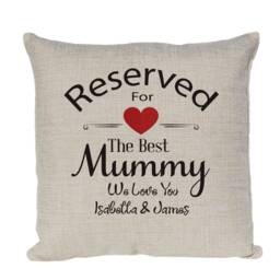 Personalised Cushion Cover, Reserved For The Best By Inspired Creative Design