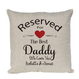 Personalised Cushion Cover, Reserved For The Best By Inspired Creative Design - thumbnail 3