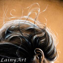 Luminosus - Art Print Wind, Windy, Sepia, Woman, Hair, Portrait Genevieve Cortese Padalecki - thumbnail 3