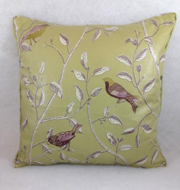 Sanderson - Finches Sage Cushion Cover Throw Pillow Designer Home Decor - image 1