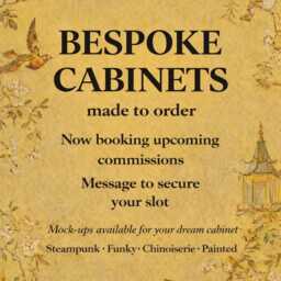 Regency Chinoiserie Peacock Drinks Cocktail Cabinet - Vintage Home Bar, Made To Order - thumbnail 2