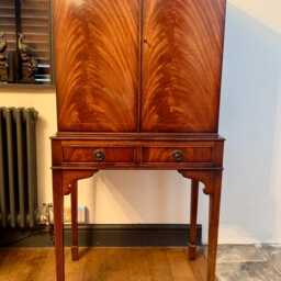 Regency Chinoiserie Peacock Drinks Cocktail Cabinet - Vintage Home Bar, Made To Order - thumbnail 4