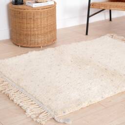 Authentic Beni Ourain Rug, Moroccan Rug 3x5 Ft, Handmade Berber Carpet, Genuine Wool Rug, Area Tapis Berbere, Teppich - thumbnail 3