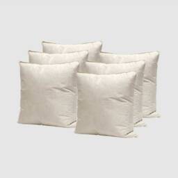 Set Of 6 - Duck Feather Cushion Pads Inners Inserts Fillers Scatters - thumbnail 1