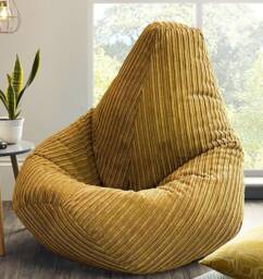 Giant Jumbo Cord Mega Highback Bean Bag For Adults Huge Plush Beanbags Ready Filled Xxl Beanbag Gamer Chair