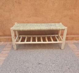 Wooden Bench With Integrated Storage