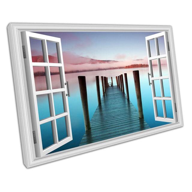 Ashness Pier Wall Art Keswick Lake District Landscape Photography Print For Home Office Decor - image 1