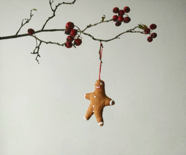 Personalised Gingerbread Man. Set Of 3 .christmas Decoration. Christmas Tree - image 1