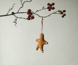 Personalised Gingerbread Man. Set Of 3 .christmas Decoration. Christmas Tree - thumbnail 1
