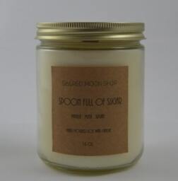 Spoon Full Of Sugar Vegan Hand Poured Soy Wax Candle // 16 Oz. Reusable Glass Jar With Wooden Wick - thumbnail 2
