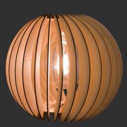 Handmade Wooden Pendant Light, Birch Plywood Chandelier - thumbnail 1